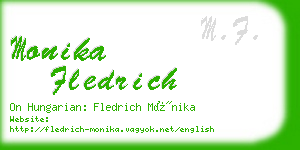 monika fledrich business card